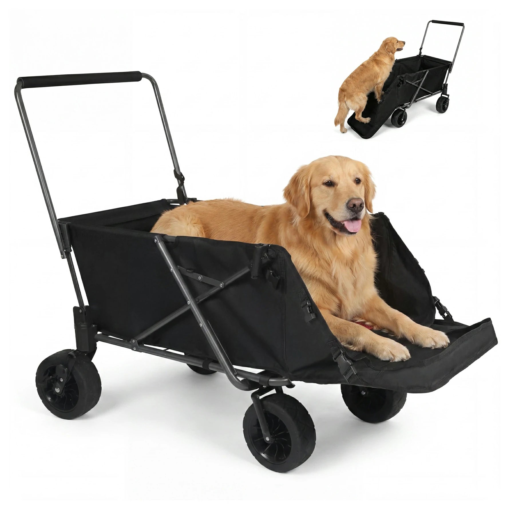 REDCAMP Large Dog Wagon Cart with Extendable Rear