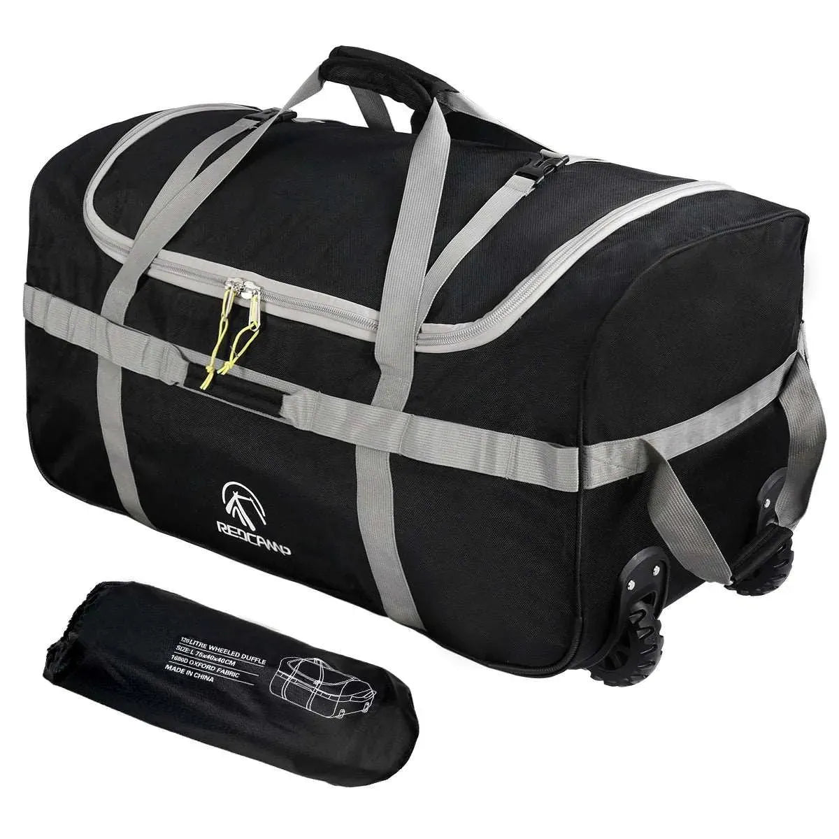 Travel Duffel Bags Foldable Holdall With Wheels REDCAMP Foldable