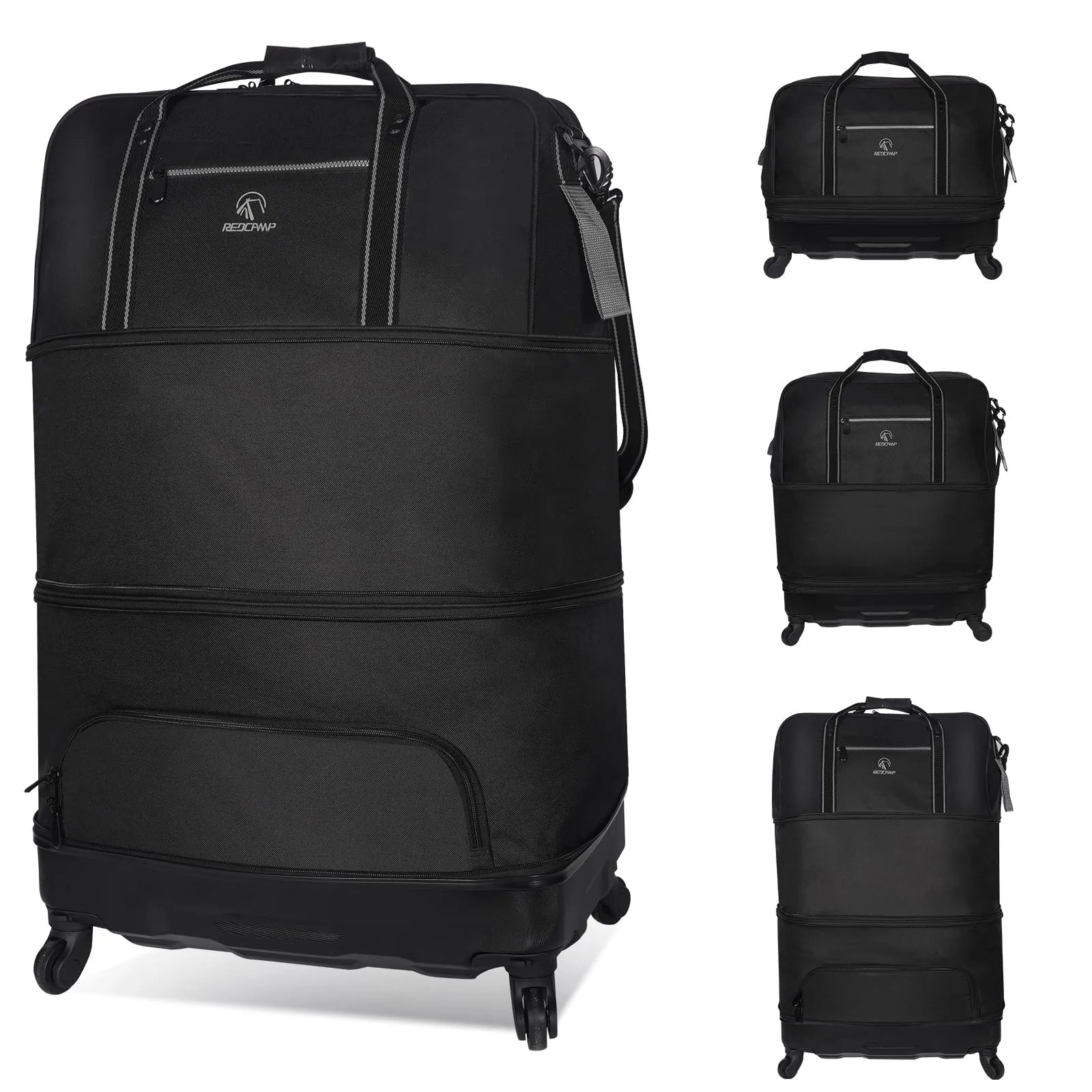 REDCAMP Expandable Foldable Rolling Duffel Bag with Wheels REDCAMP Expandable Foldable Rolling Duffel Bag with Wheels