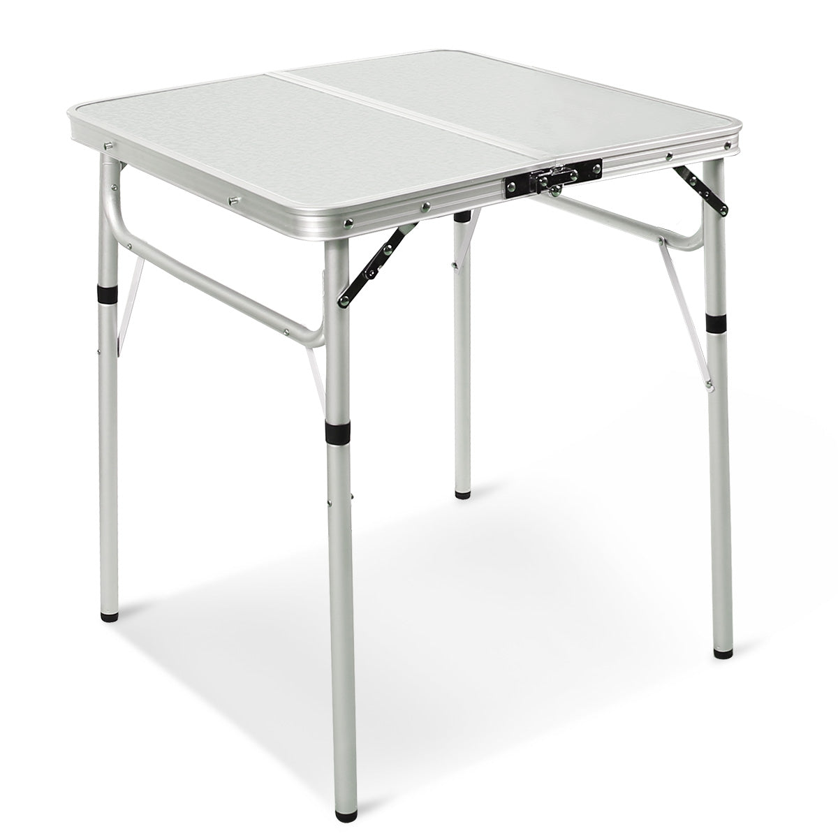 PORTAL Table de Camping Pliante Portable en Aluminium 90 × 53 cm