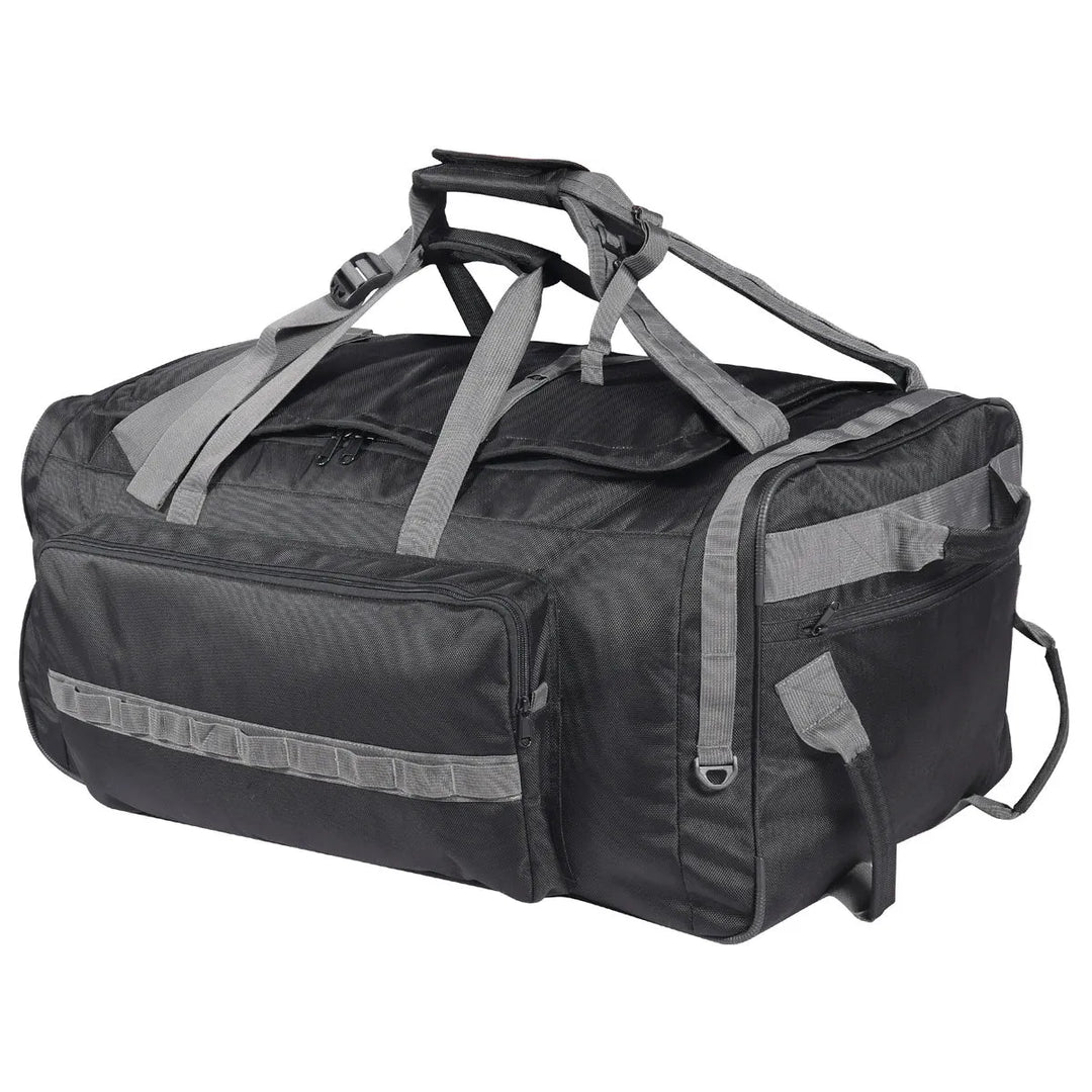 140L Tactical Duffle Bag with Wheels and Backpack Straps - Redcamp