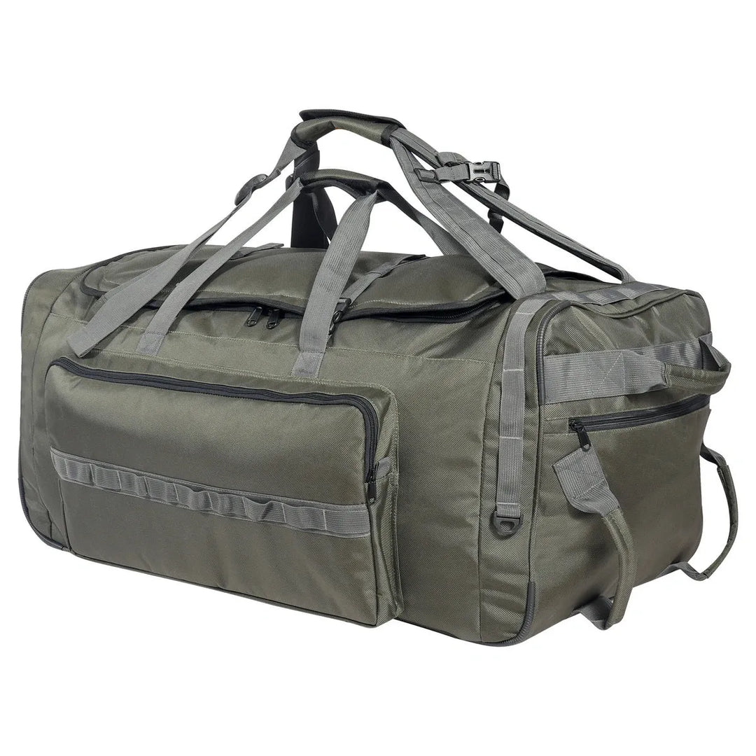 140L Tactical Duffle Bag with Wheels and Backpack Straps - Redcamp