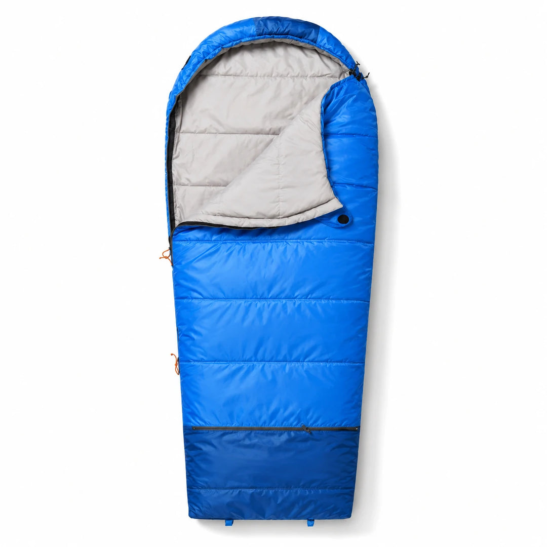 Mummy Kids Sleeping Bag for Camping,Blue Rose