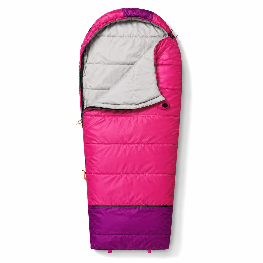 Mummy Kids Sleeping Bag for Camping,Blue Rose