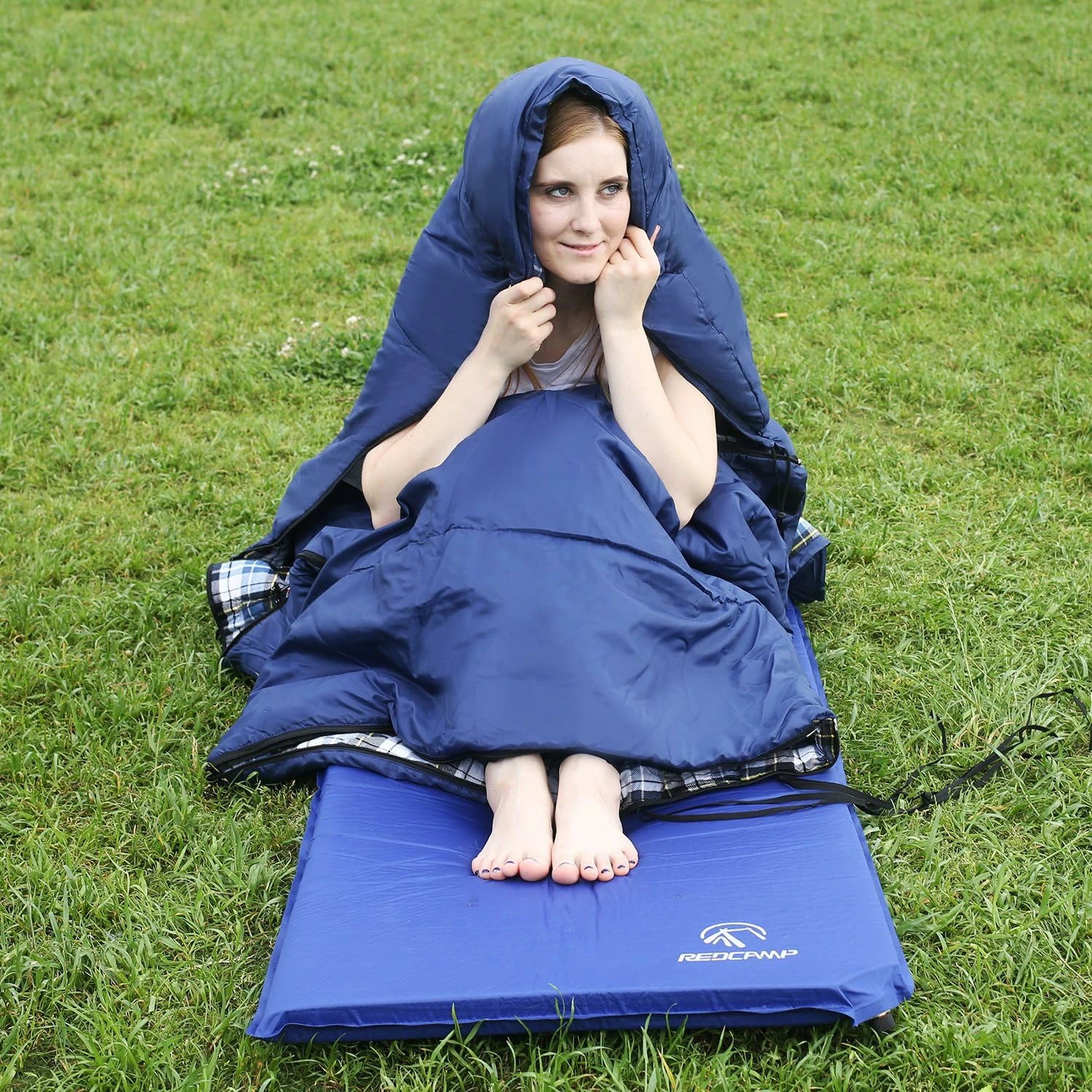 REDCAMP Flannel Sleeping Bag for Adults
