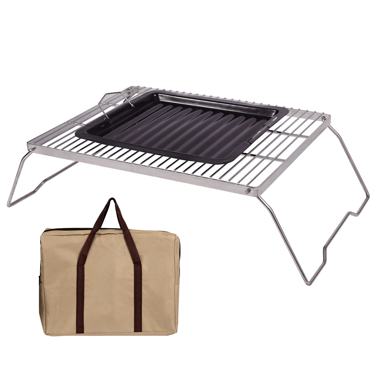 Heavy Duty Portable Camping Grill with Legs