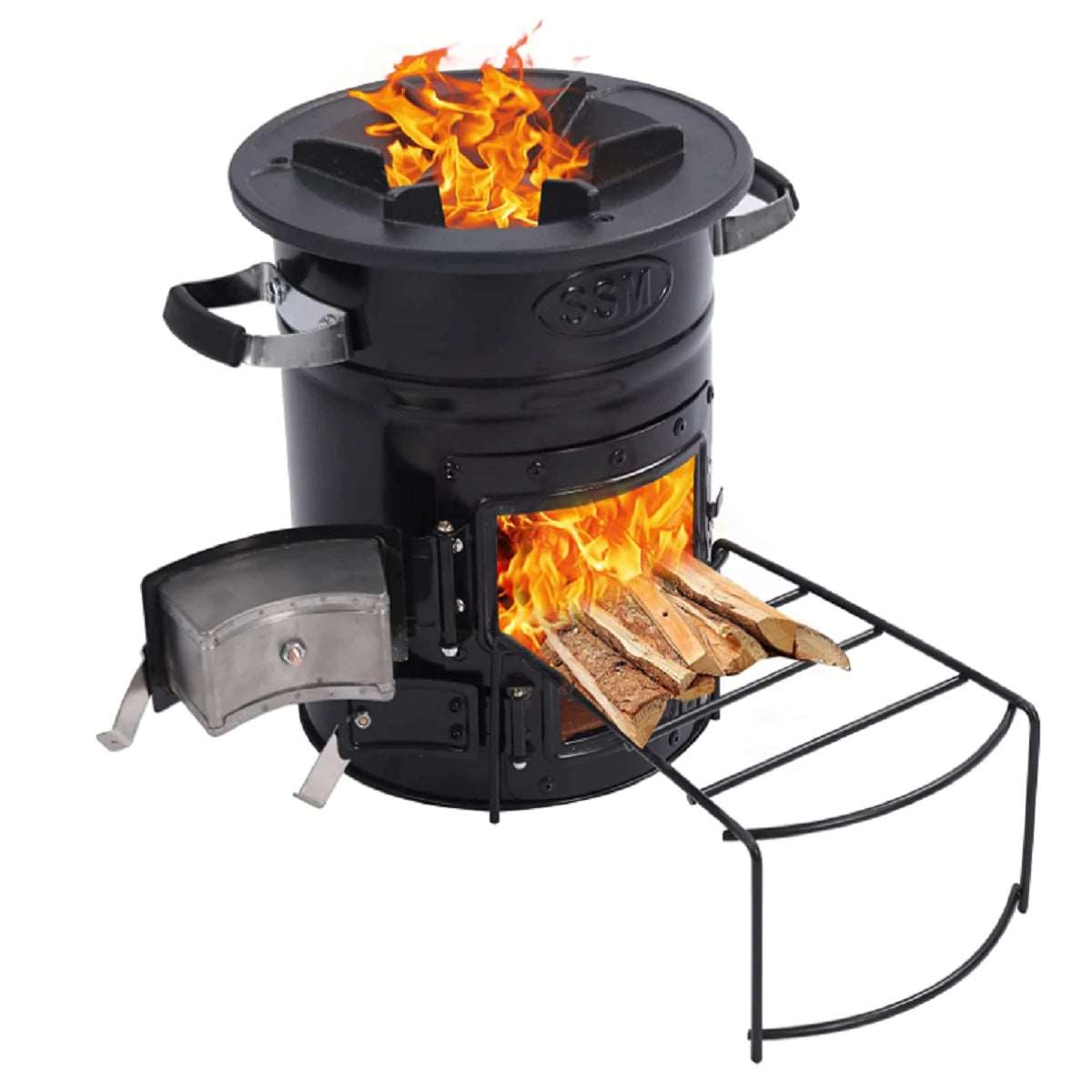 Rocket Stove ,Portable Wood Stove For Camping with Handle and Carry Bag