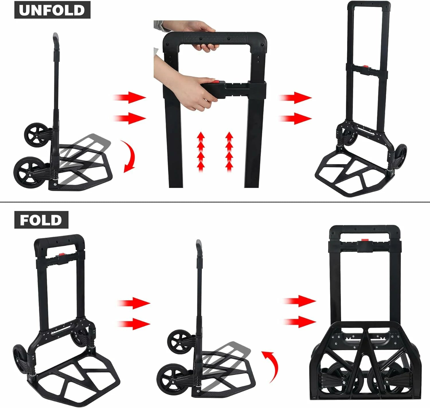 REDCAMP Hand Truck Dolly Foldable