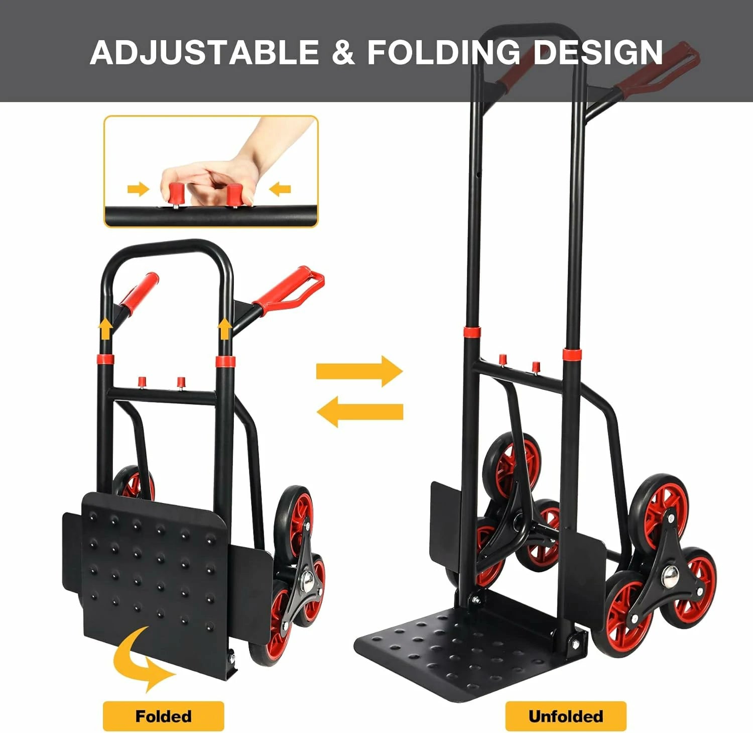 REDCAMP Stair Climber Hand Truck and Dolly