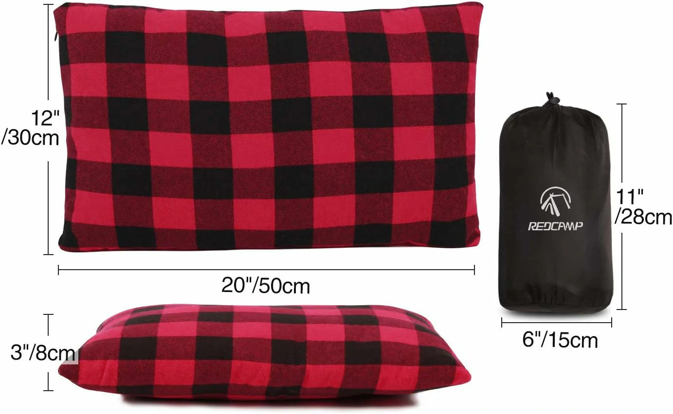 REDCAMP Small Camping Pillow Lightweight and Compressible