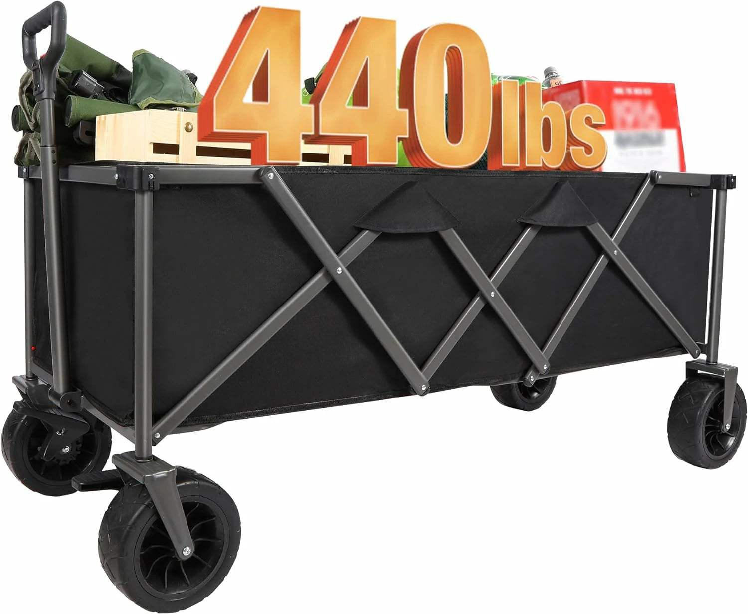 REDCAMP 50" L Extra Long Wagon Heavy Duty
