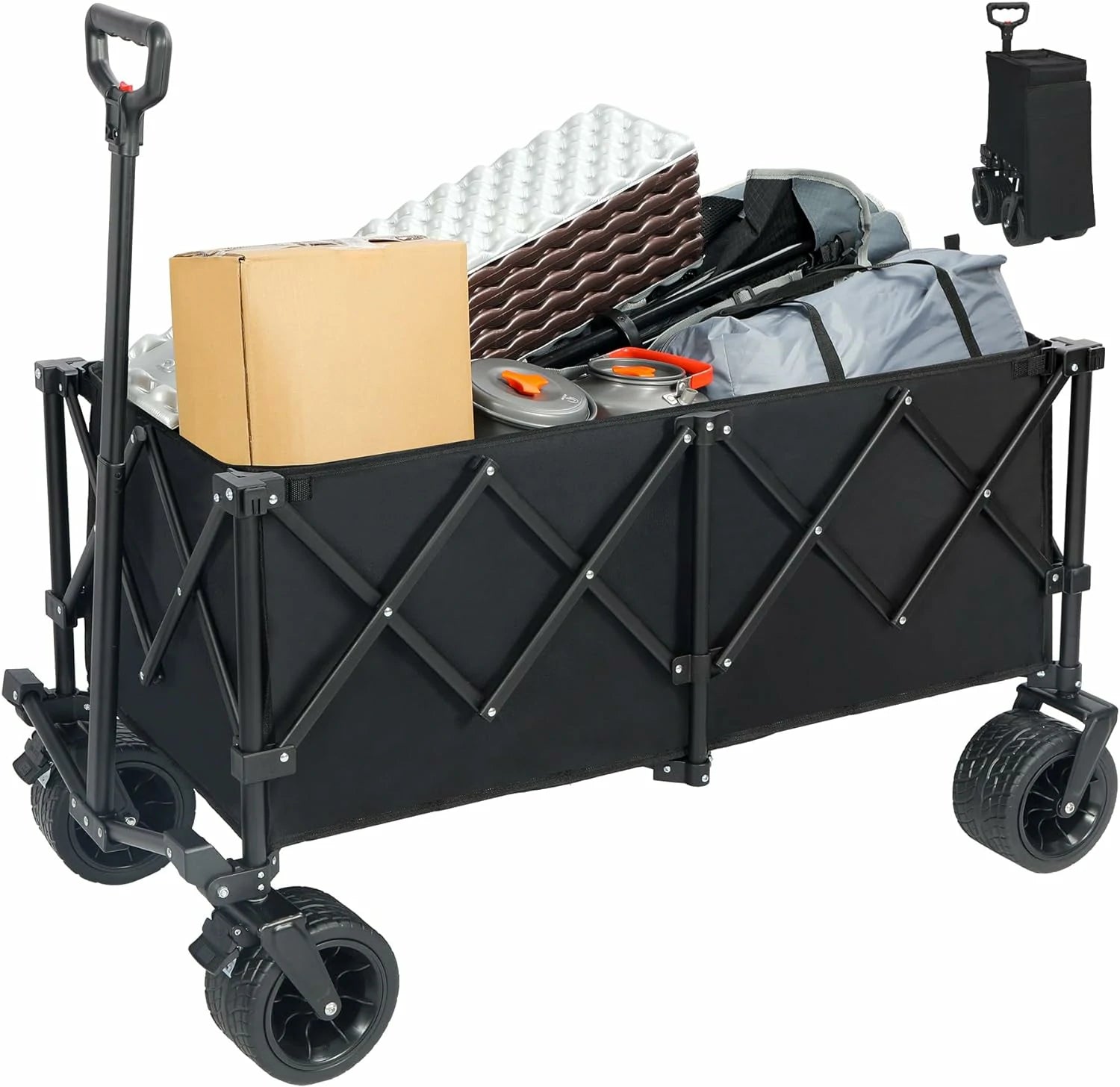 REDCAMP Extra Large Collapsible Wagon Cart