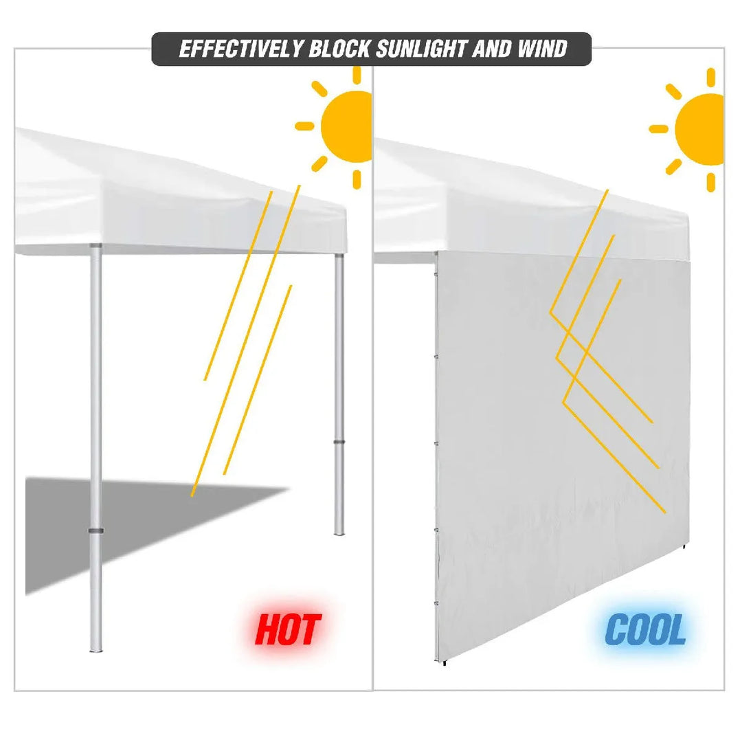 Instant Canopy Sidewall for 10x10ft Pop Up Canopy - Redcamp