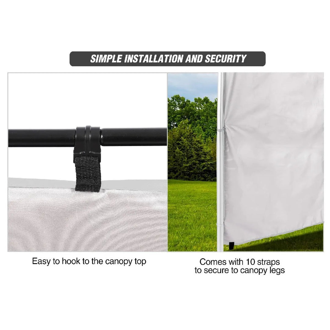 Instant Canopy Sidewall for 10x10ft Pop Up Canopy - Redcamp