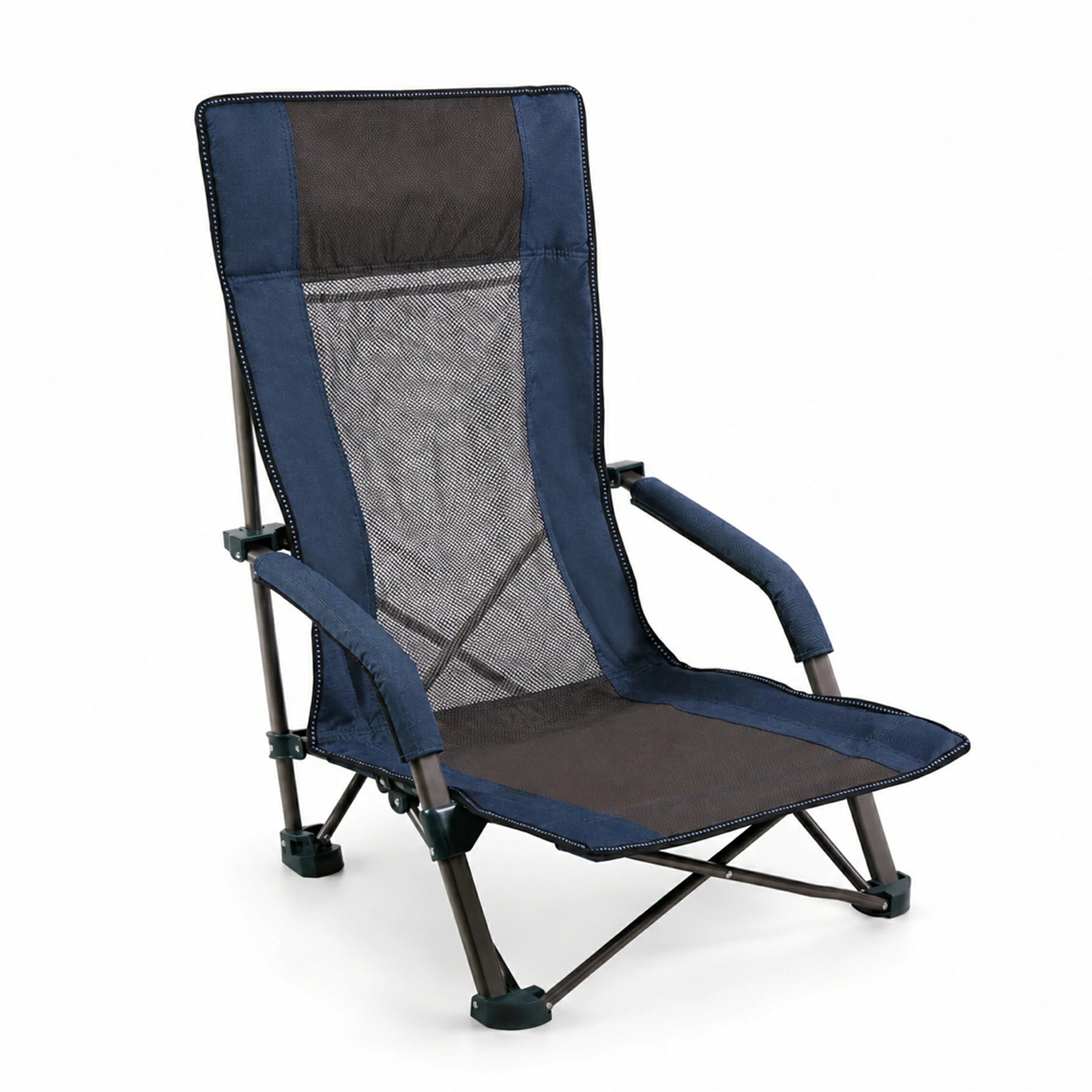 Low Beach Chair with High Back for Adults