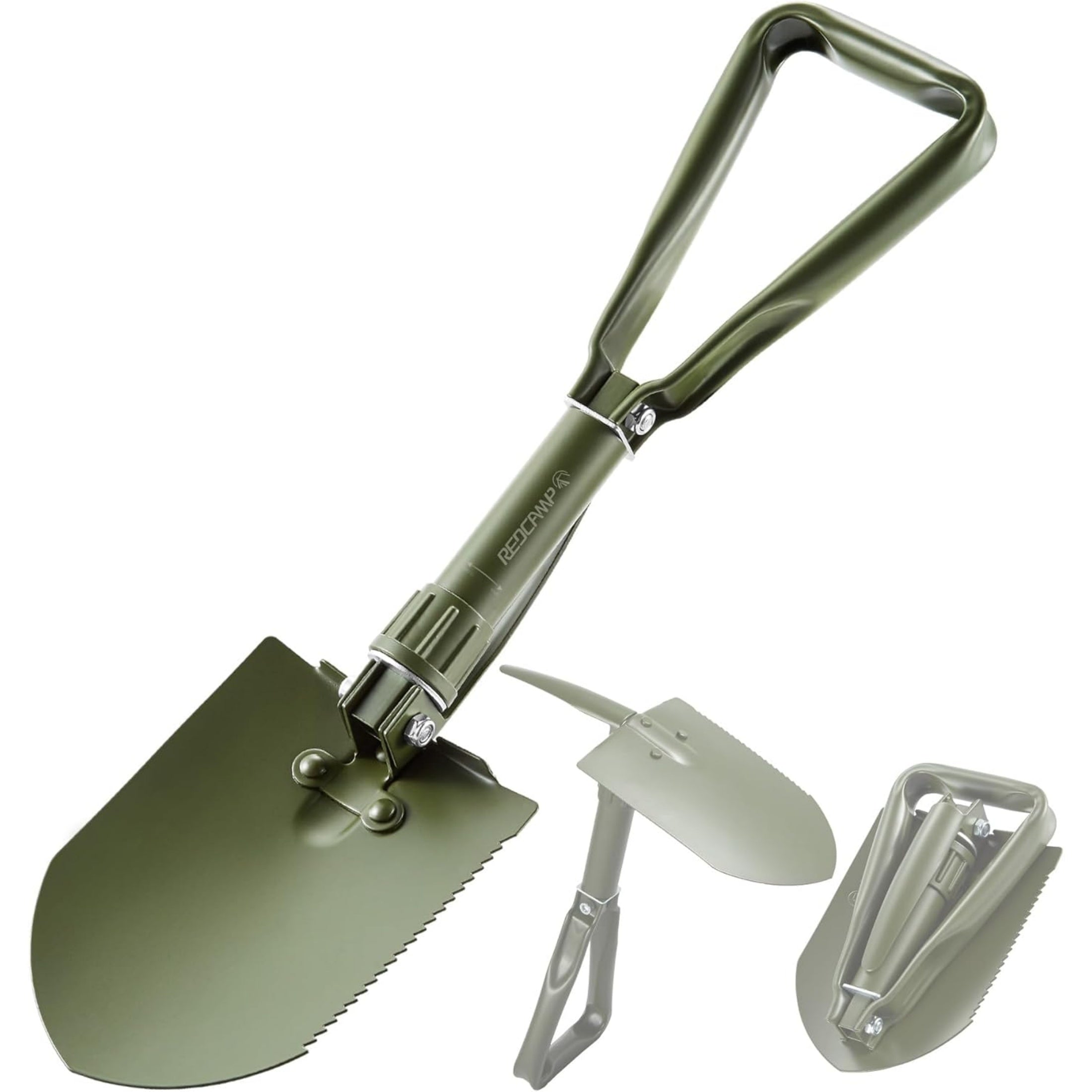 REDCAMP Military Folding Camping Shovel Heavy Duty Portable Entrenching Tool
