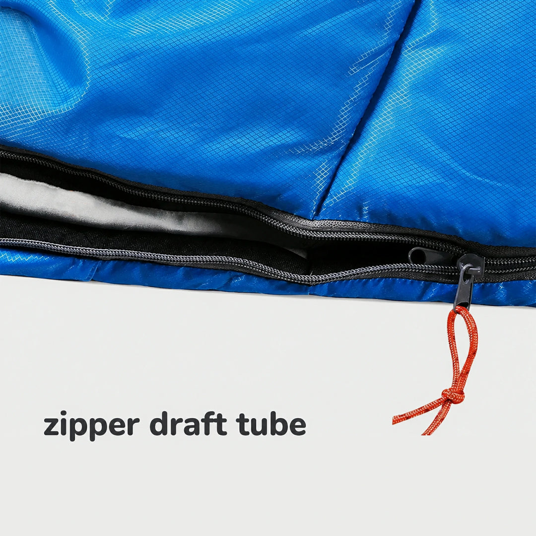 Mummy Kids Sleeping Bag for Camping,Blue Rose