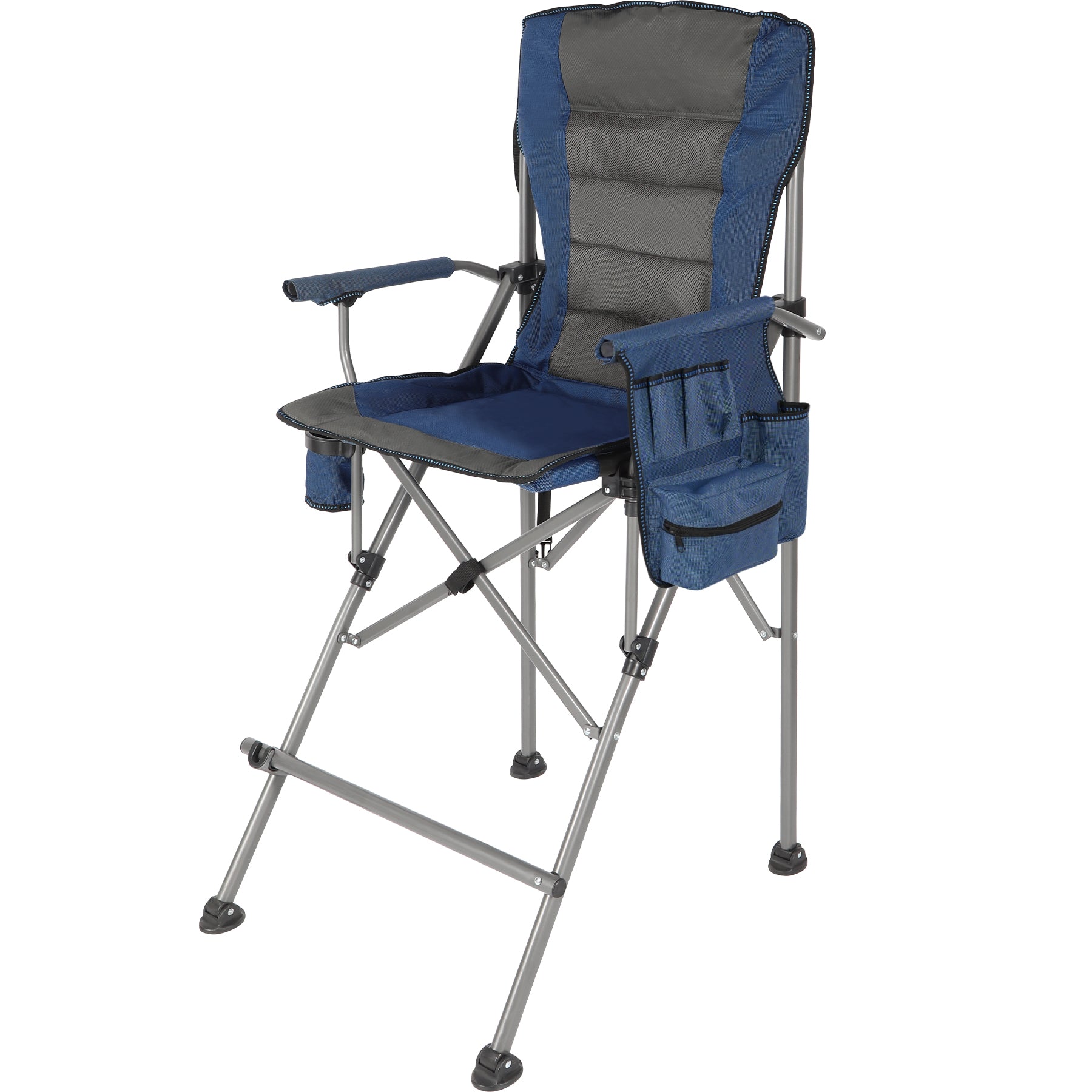 Extra Tall Folding Chair with High Back and Hard Arms