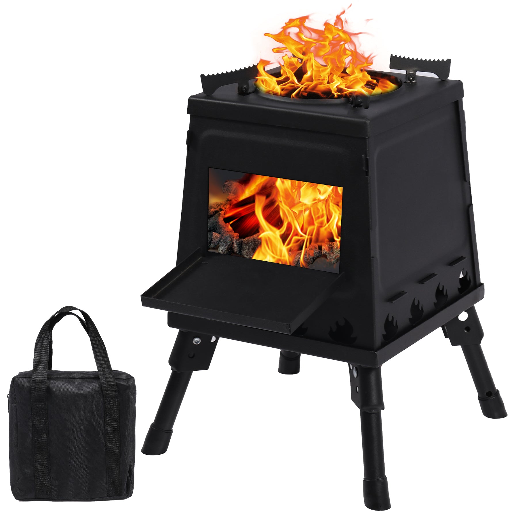 REDCAMP Wood Burning Camp Stove for Outside Cooking