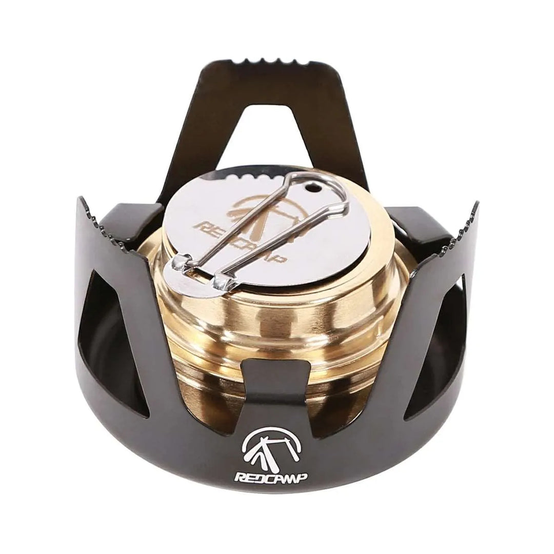 Mini Alcohol Stove with Aluminium Stand for Backpacking - Redcamp
