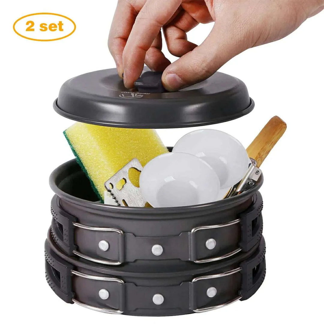 11/12/22 PCS Camping Cookware Mess Kit - Redcamp