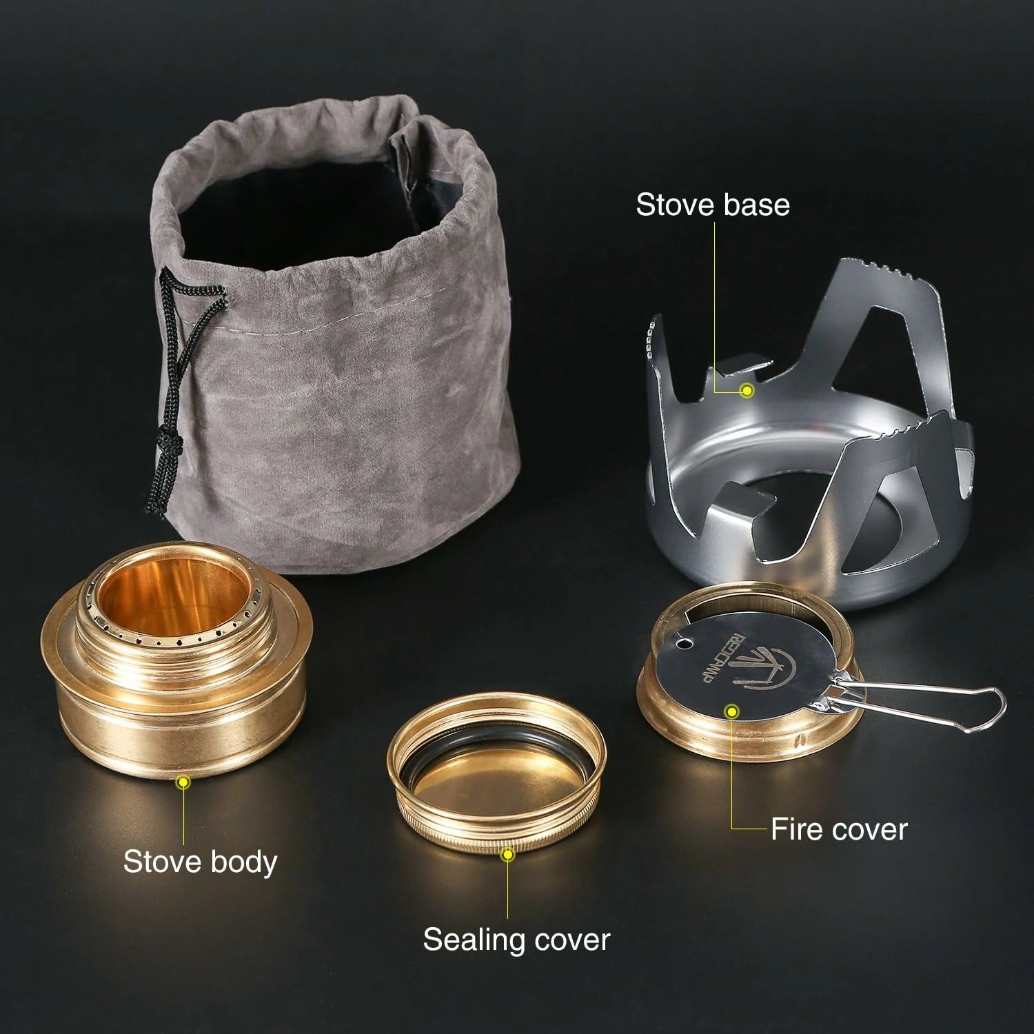 REDCAMP Mini Alcohol Stove for Backpacking