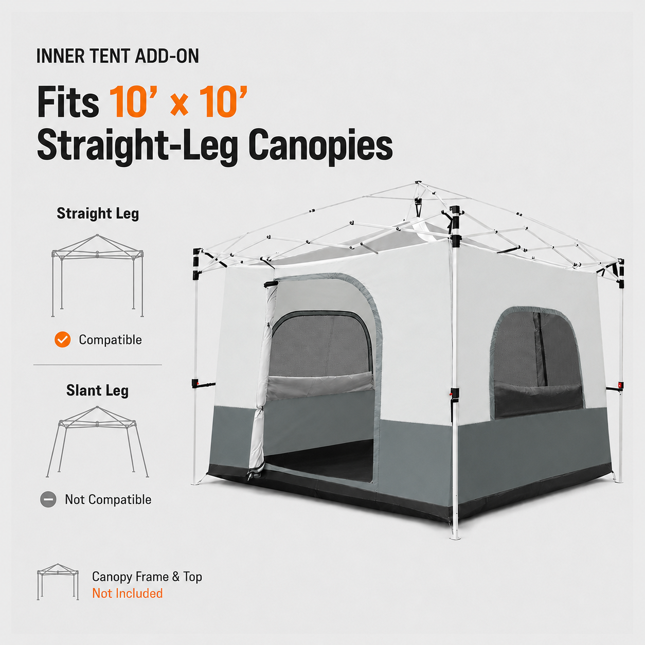 4-6 Person Canopy Camping Tent Inner Attachment