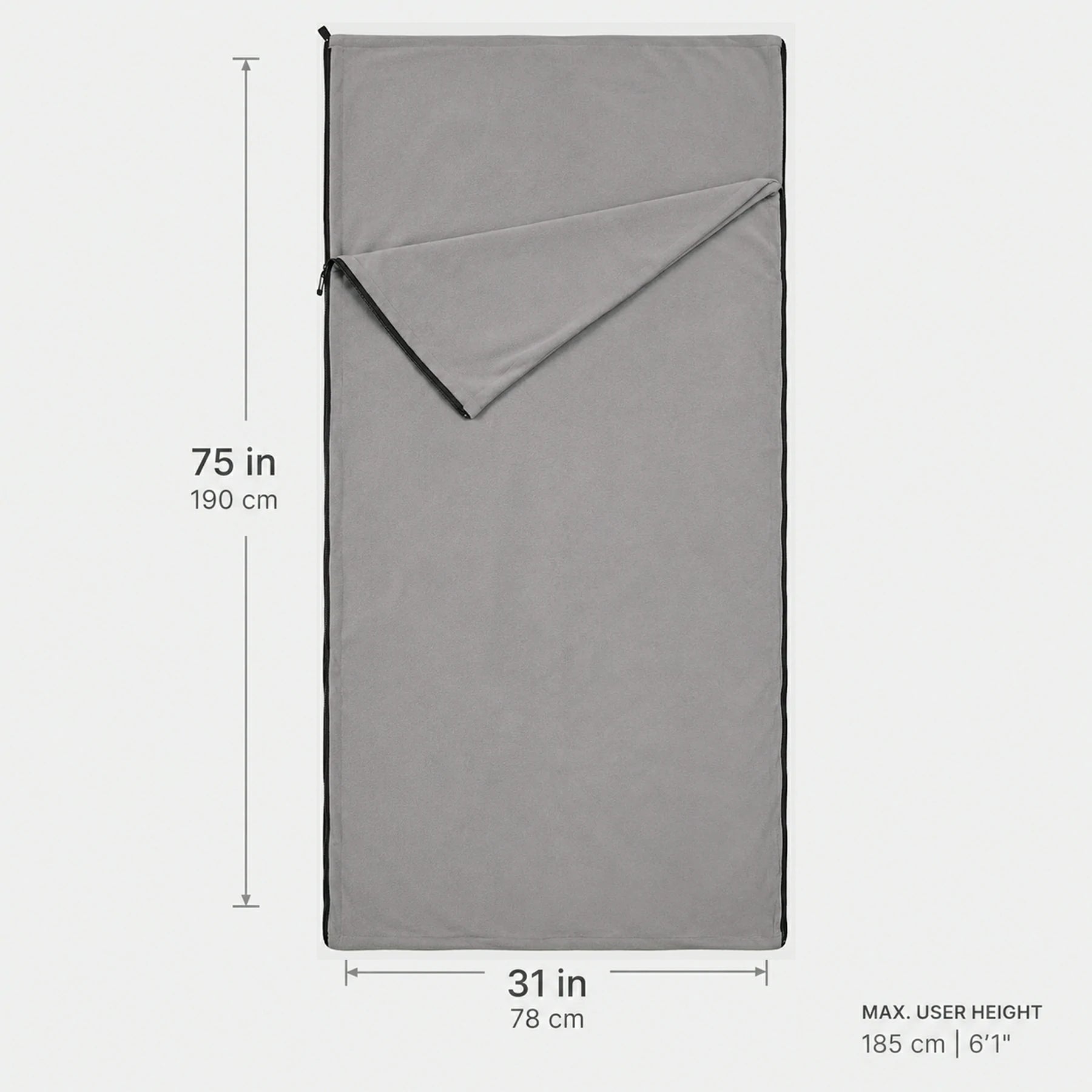 Fleece Sleeping Bag Liner for Adult