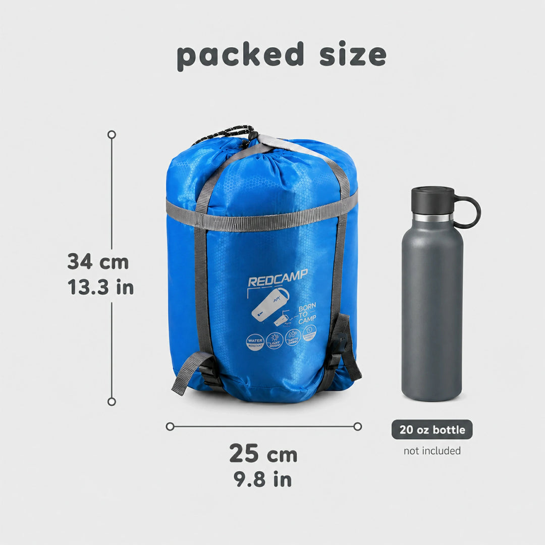 Mummy Kids Sleeping Bag for Camping,Blue Rose