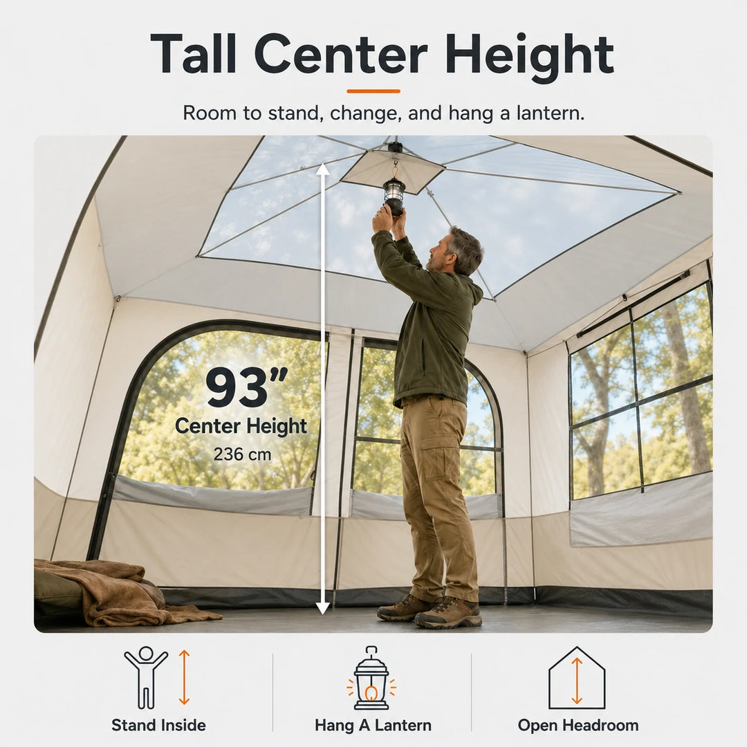 Canopy Tent Inner Tent with Porch for 10x10 & 10x20 Canopies(Canopy not Included)