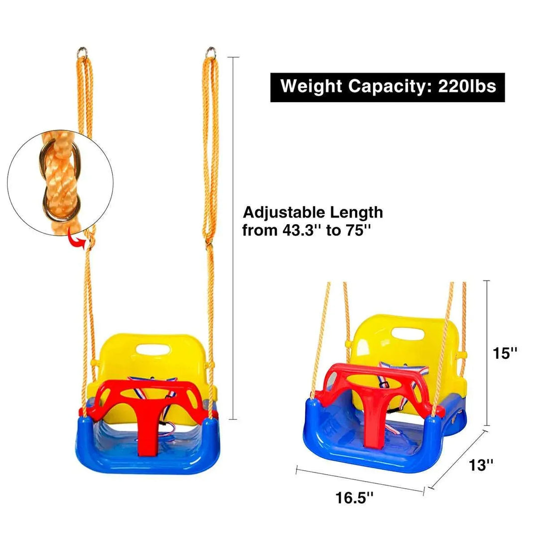 3-in-1 Baby Swing Seat, Toddler Swing - Redcamp