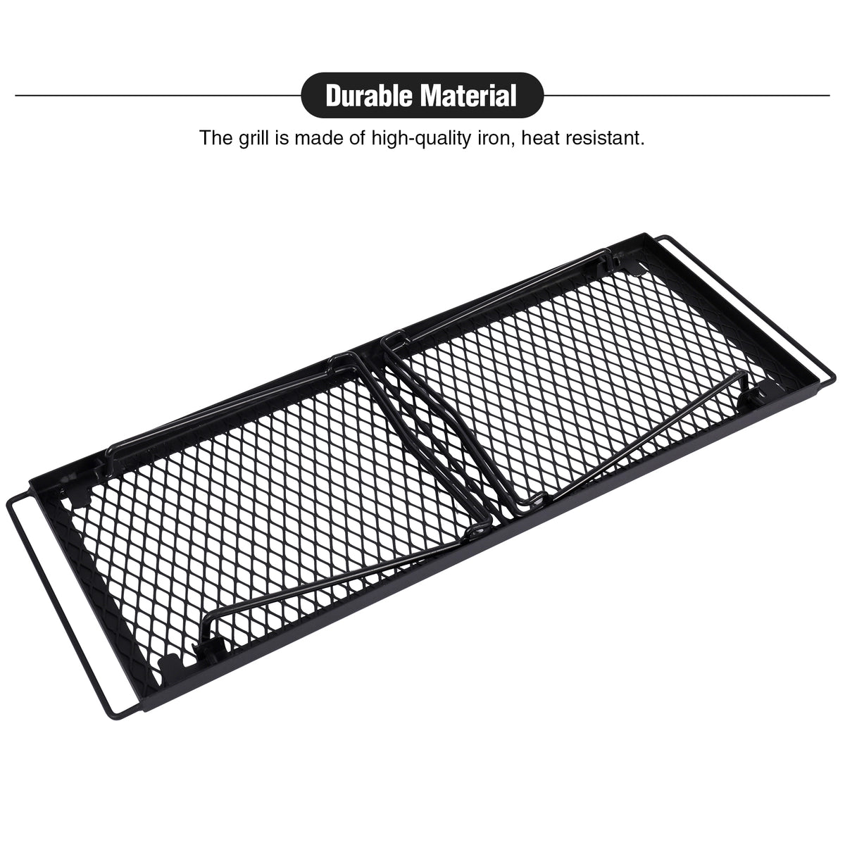 4Pcs Campfire Cooking Grill Stackable Storage Rack