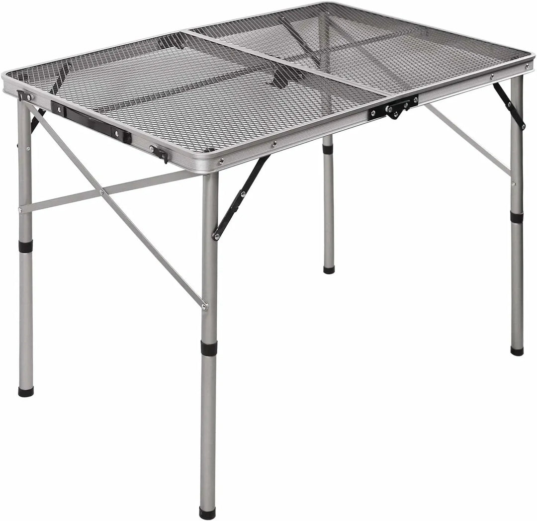 Folding Grill Table for Outside with Adjustable Height Legs - Redcamp