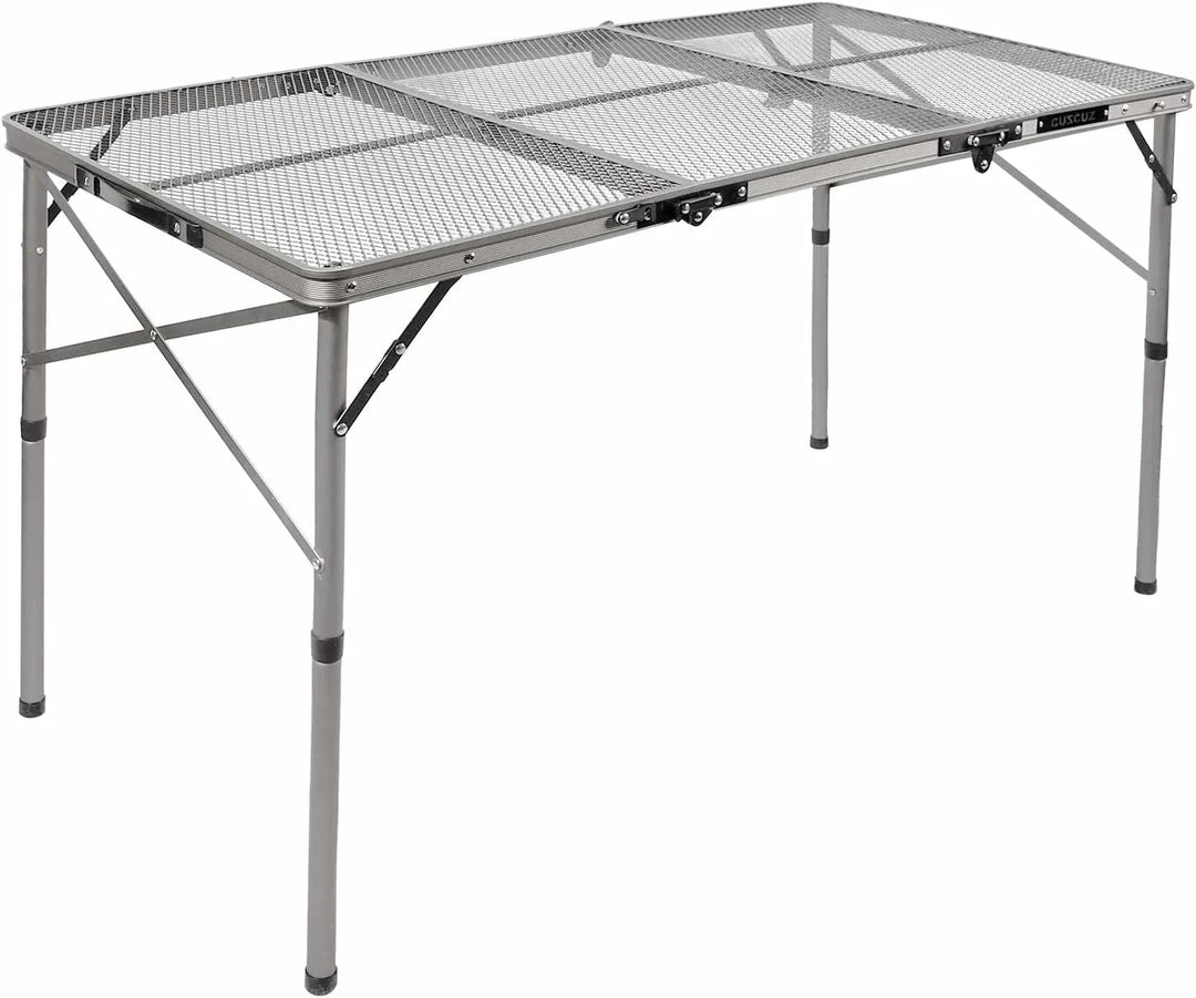 Folding Grill Table for Outside with Adjustable Height Legs - Redcamp