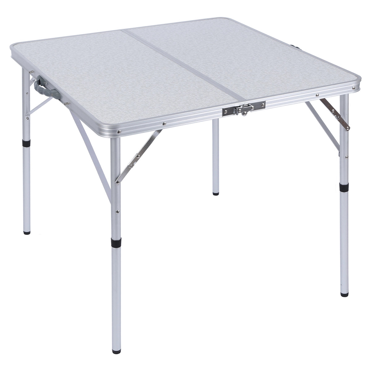 Aluminum Folding Camping Table with Adjustable Height Legs, 2/3/4ft