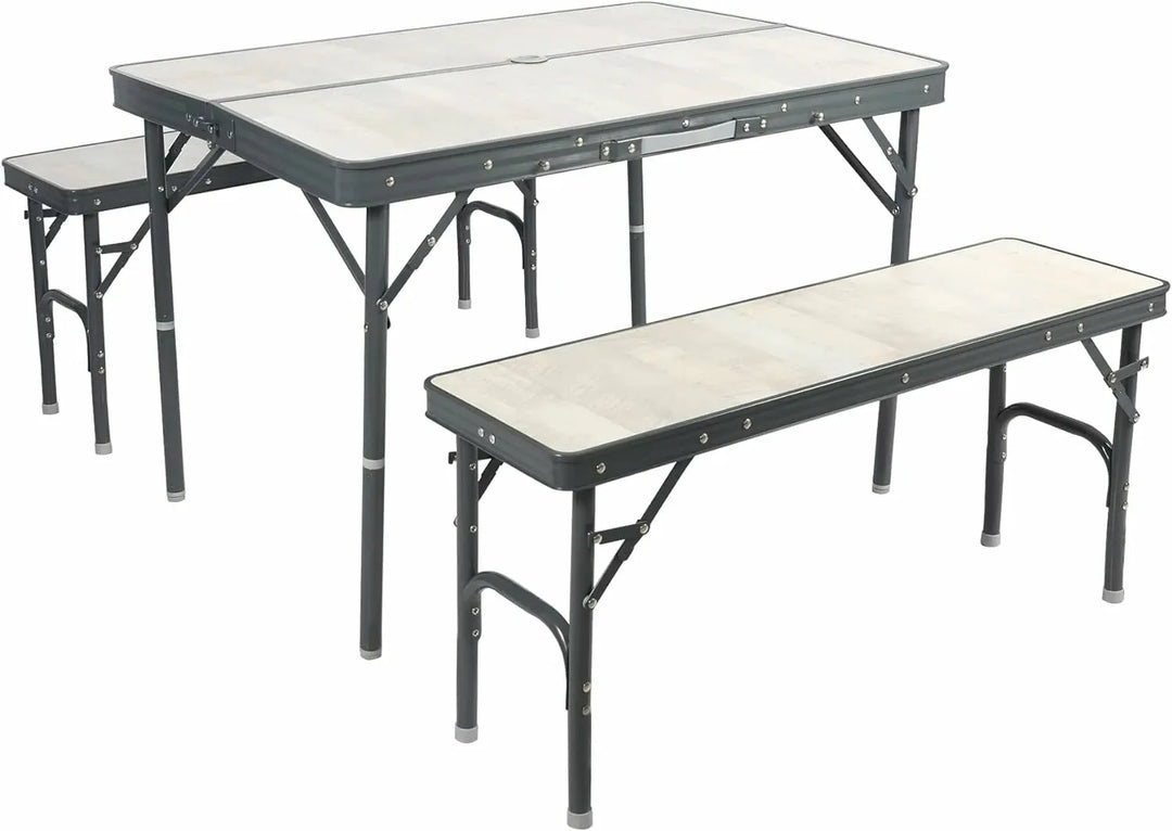 Aluminum Folding Camping Table with Adjustable Height Legs, 2/3/4ft - Redcamp