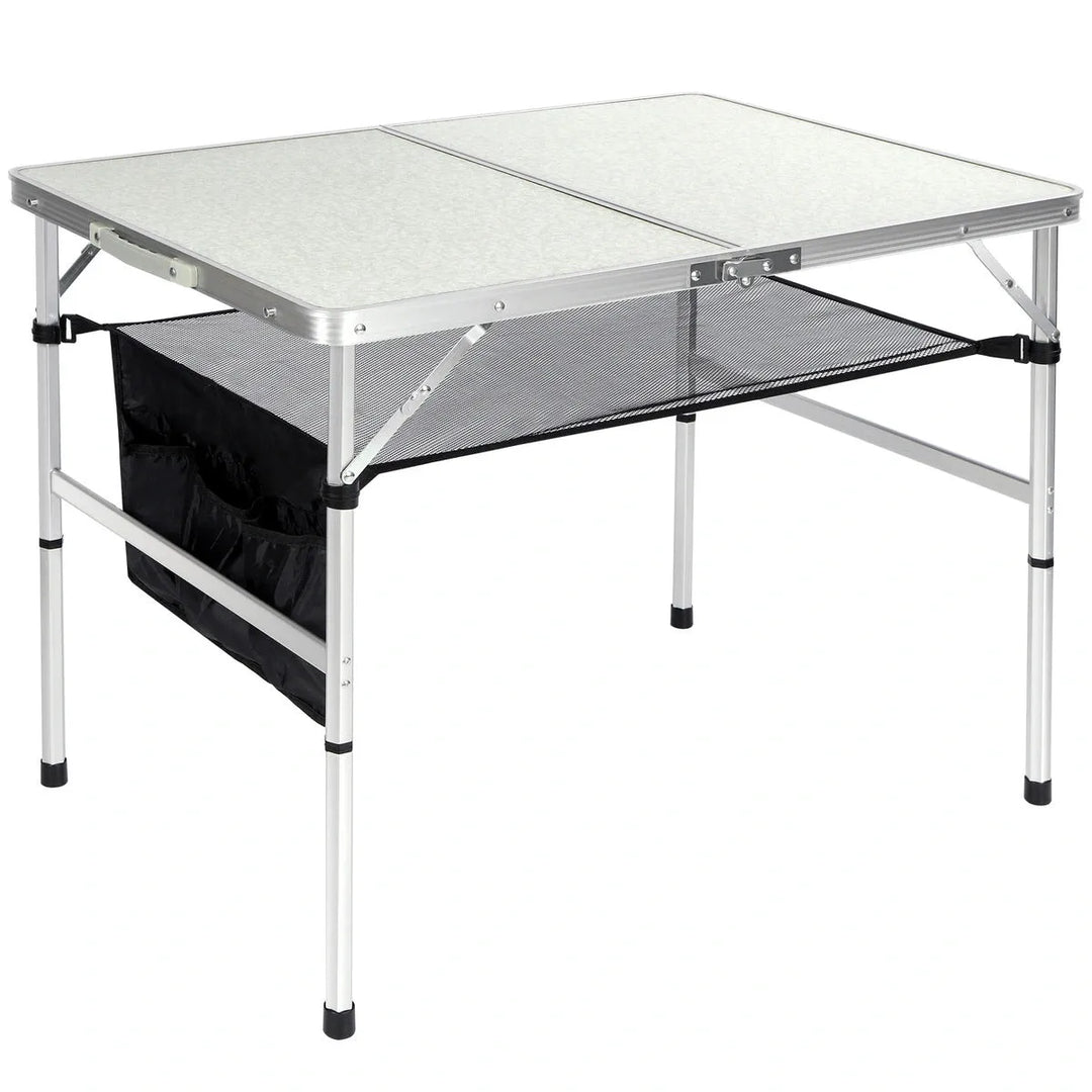 Aluminum Folding Camping Table with Adjustable Height Legs, 2/3/4ft - Redcamp