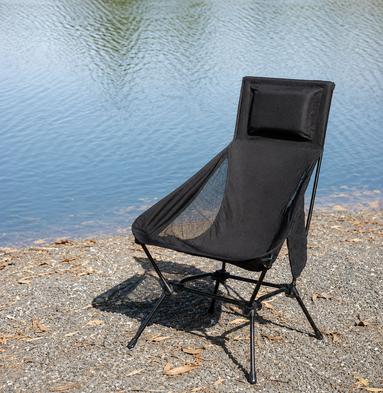 REDCAMP High Back Folding Camping Chair With Pillow