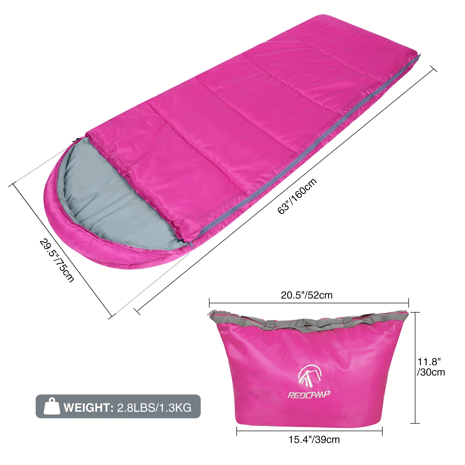 Pink mummy sleeping deals bag