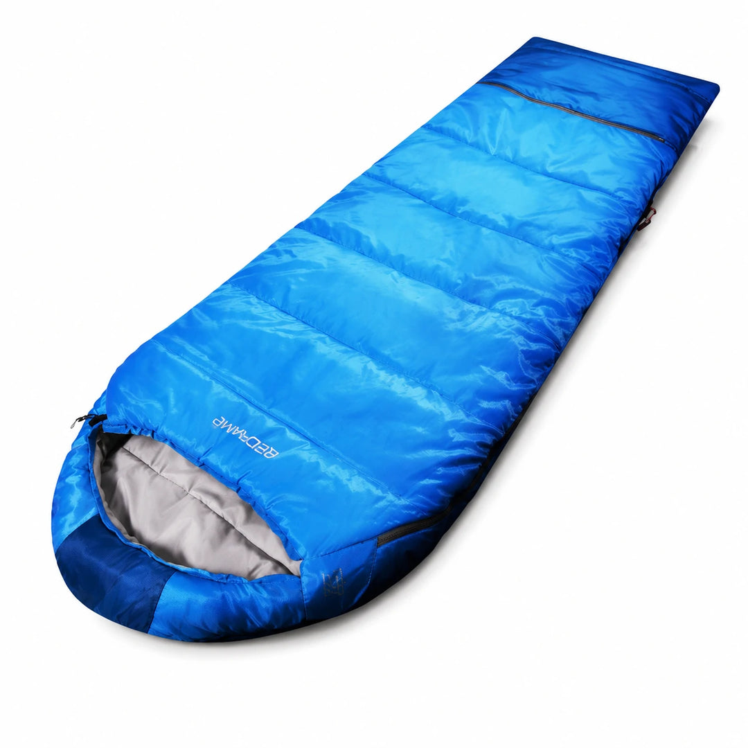 Mummy Kids Sleeping Bag for Camping,Blue Rose
