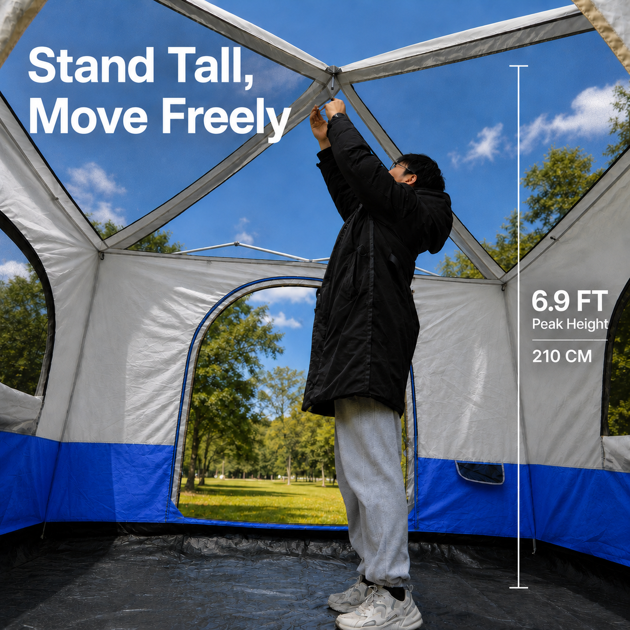4-6 Person Canopy Camping Tent Inner Attachment