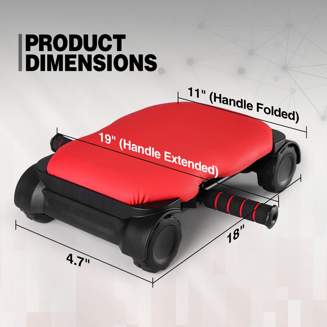 Auto-Rebound 4-Wheel Ab Roller Board