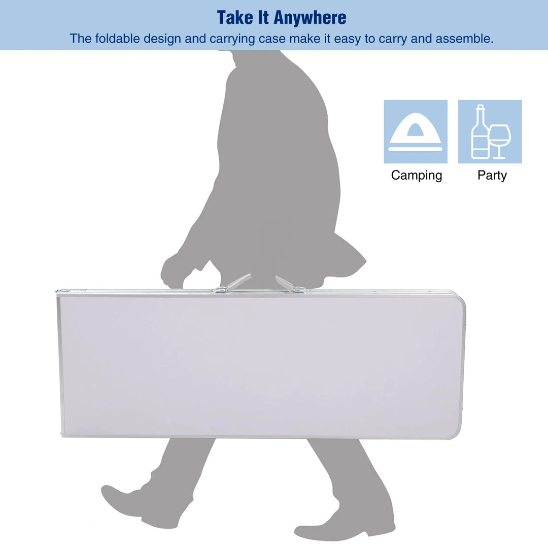 Table de bar portable pour événements avec double couche 