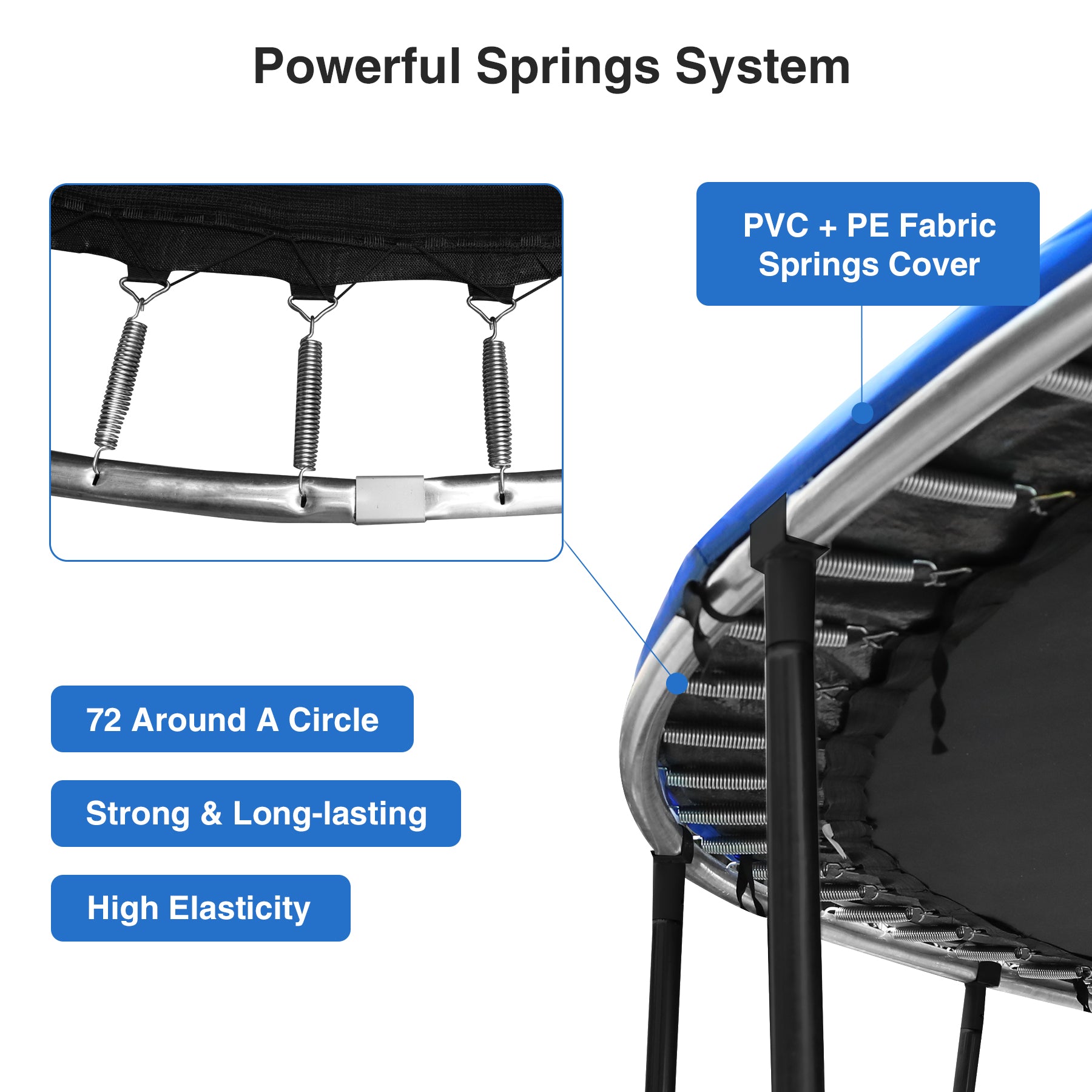 14' Round Outdoor Trampoline with Safety Enclosure