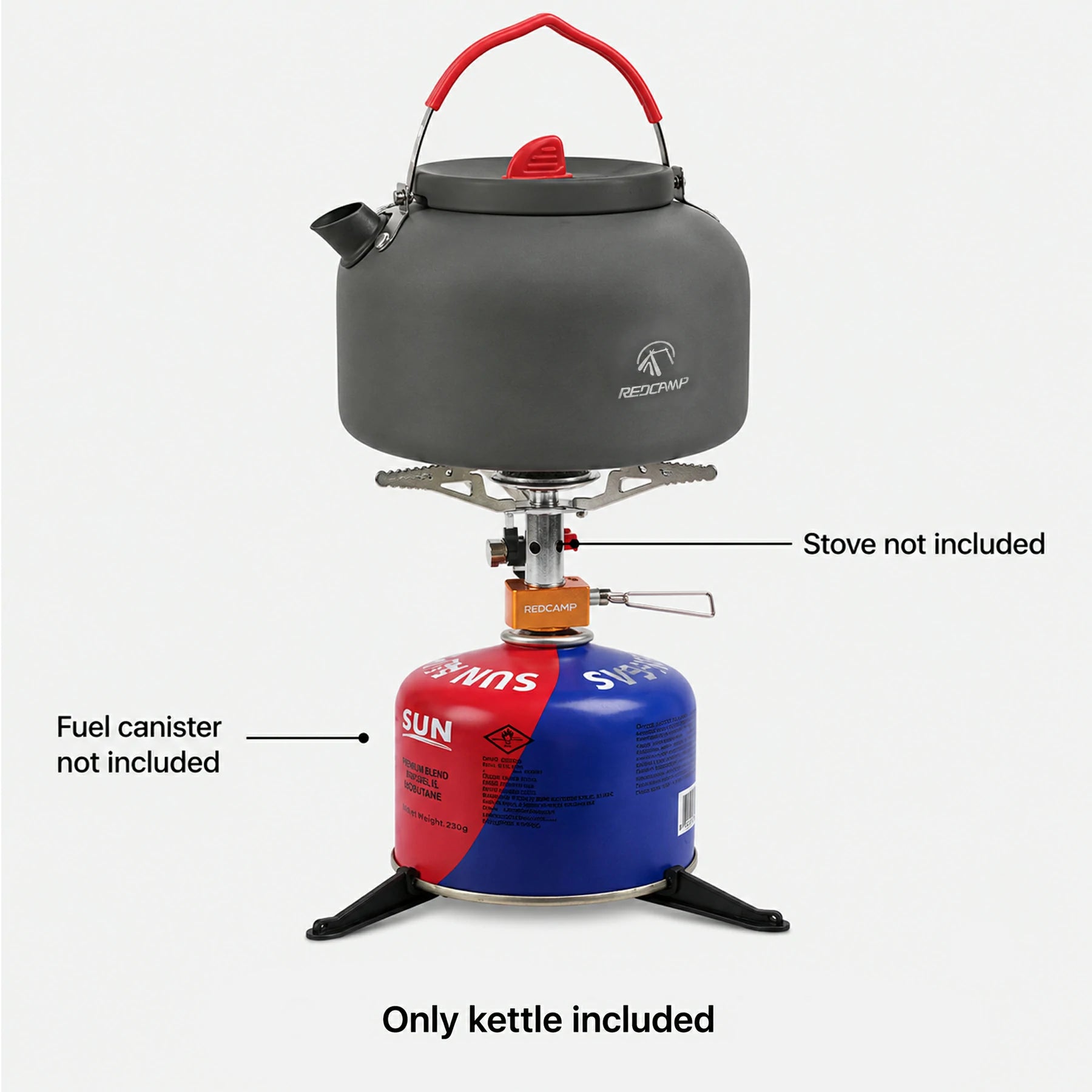 go outdoors travel kettle Aluminum Outdoor Camping Kettle with Carrying Bag 1.4L Medium