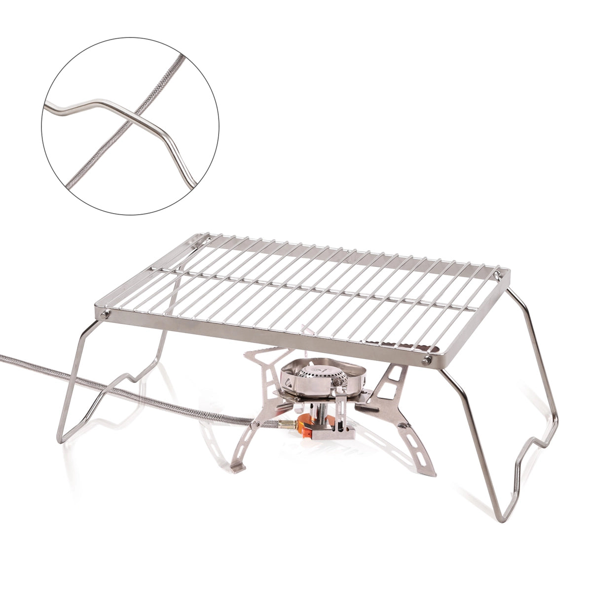Heavy Duty Portable Camping Grill with Legs