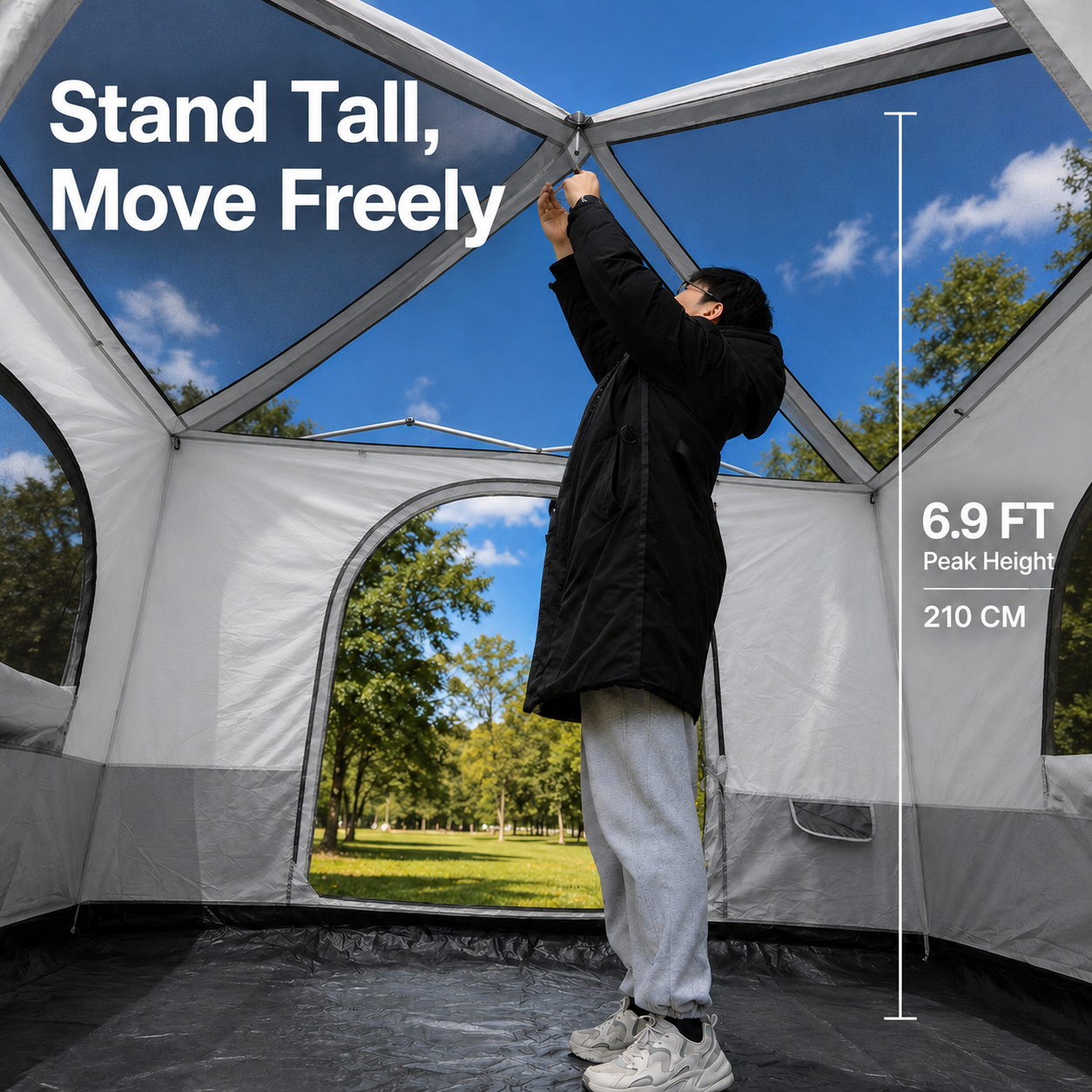 4-6 Person Canopy Camping Tent Inner Attachment