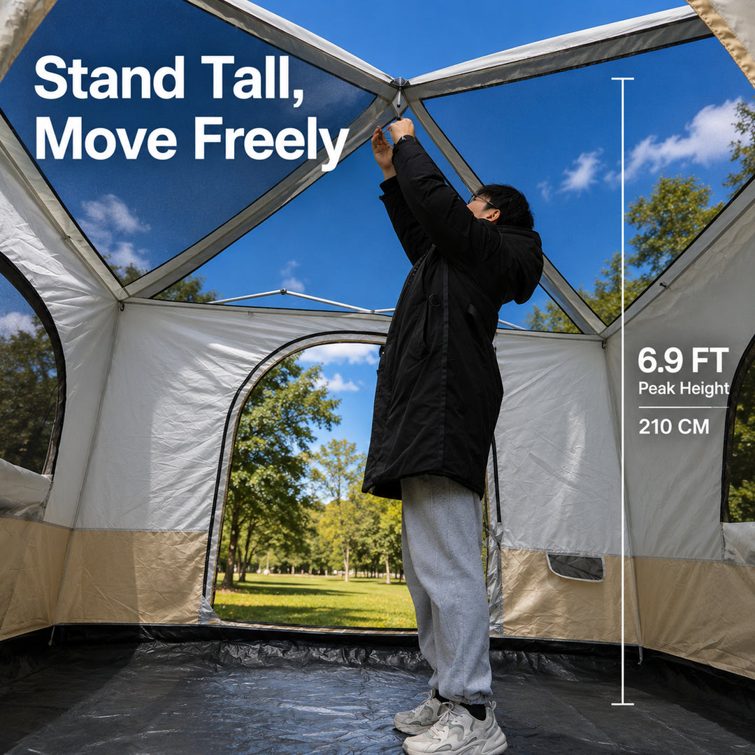 Canopy Tent Inner Tent with Porch for 10x10 & 10x20 Canopies(Canopy not Included)