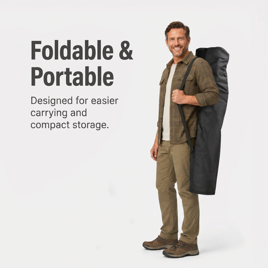 Extra Tall Folding Chair with Adjustable Backrest for Adults 330lbs
