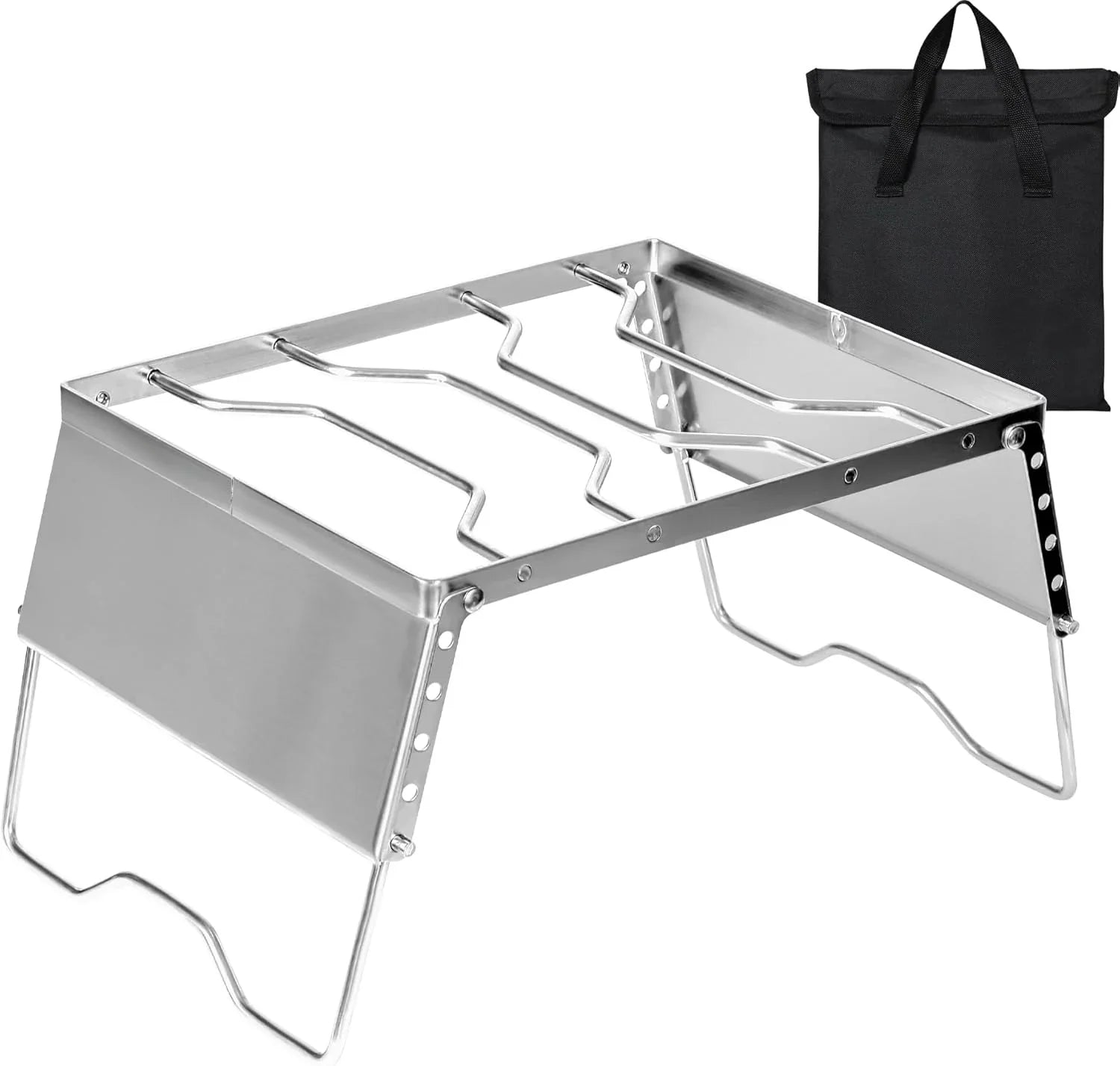 12" Portable Open Fire Campfire Grill